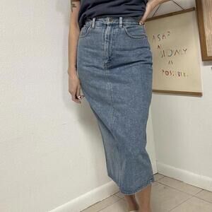 1980s Vintage Denim Skirt